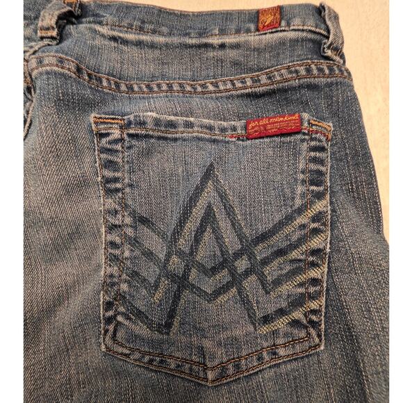 7 For All Mankind "A" Pocket Boot Denim Jeans Y2K SZ 32 - Picture 4 of 10